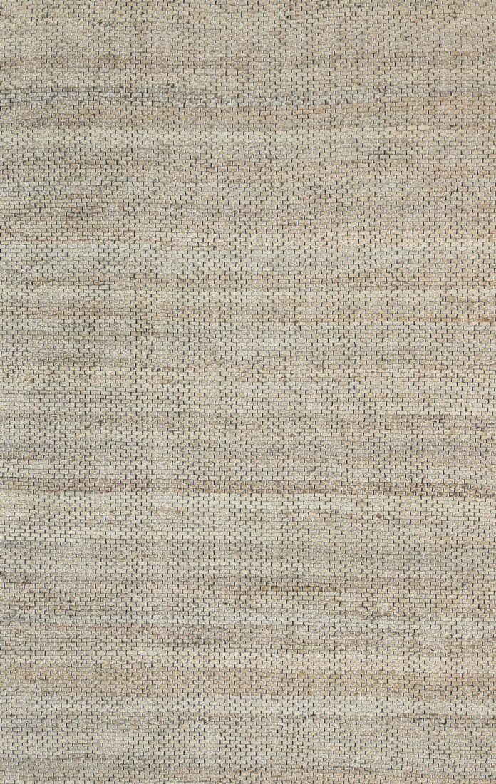  Natural Fibres Taj Black Natural Basket Weave Jute Hand Woven Floor Rug  - 9