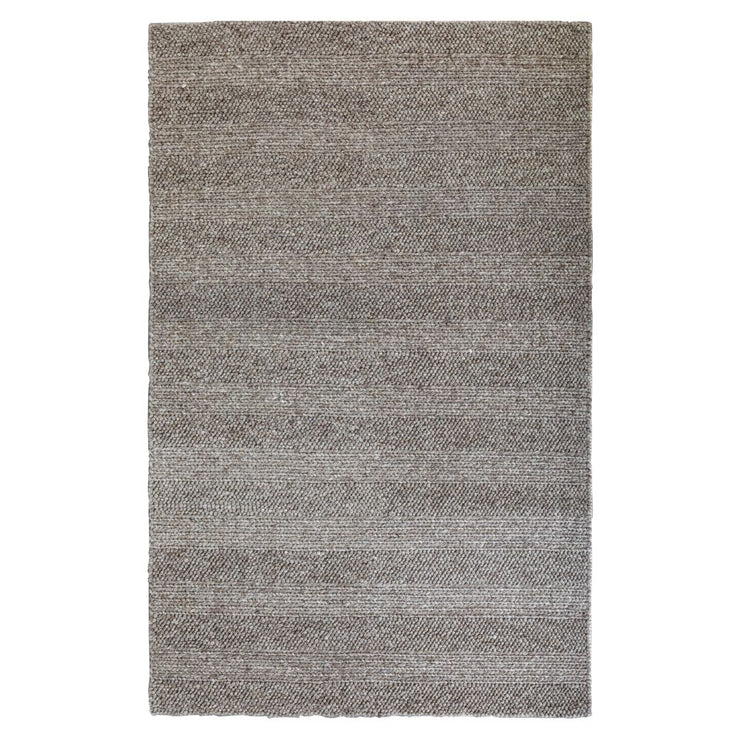  Natural Fibres Diva Taupe Braided Hand Loomed Wool and Viscose Blend Hand Woven Floor Rug  - 1