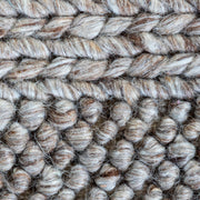  Natural Fibres Diva Taupe Braided Hand Loomed Wool and Viscose Blend Hand Woven Floor Rug  - 3