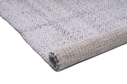  Natural Fibres Basket Modern Sand Hand Loomed Wool  and  Viscose Blend Hand Woven Floor Rug  - 4