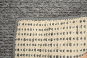  Natural Fibres Cable Basalt - Modern Hand Knotted Wool Hand Woven Floor Rug  - 2