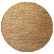  Natural Fibres Hemp Natural Handknotted Eco Friendly Floor Round Hand Woven Floor Rug  - 1