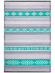 Ibiza Blue and Turquoise Outdoor Rug -  - 3