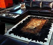  Natural Fibres Custom Made Cowhide Hand Woven Floor Rugs - 10