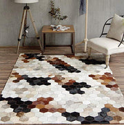  Natural Fibres Custom Made Cowhide Hand Woven Floor Rugs - 5