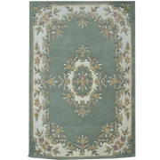  Natural Fibres Jewel Green- Hand Tufted wool Hand Woven Floor Rug  - 1