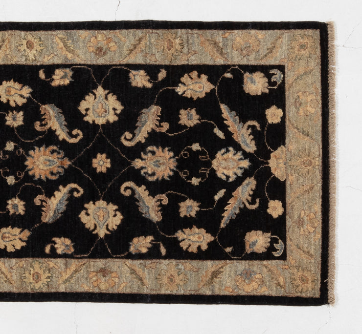  Natural Fibres Afghan Hezari Choobi Hand Knotted Wool Hand Woven Floor Rug   - 4